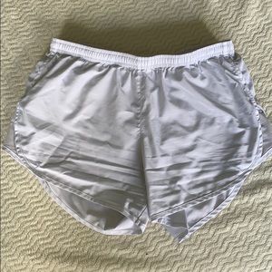 White Nike shorts